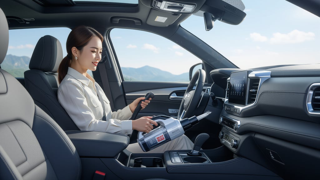 💨 강력한 흡입력과 에어건, 차량 청소의 신세계