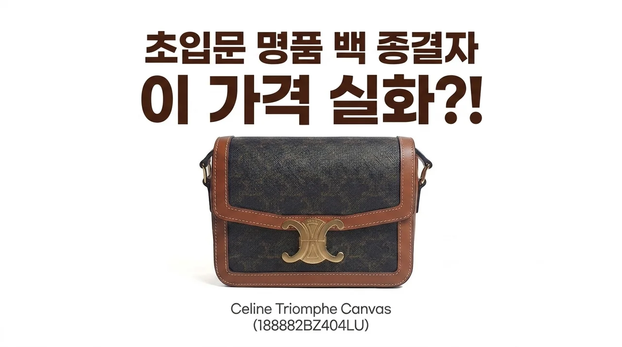 명품 입문백 끝판왕 셀린느 트리옹프 캔버스 188882BZ404LU, 이 가격 실화?